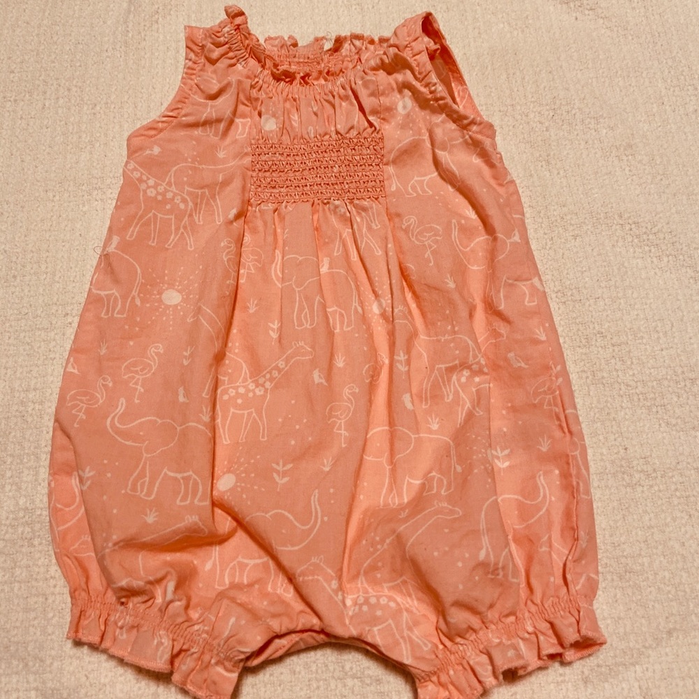 Pink baby onesie romper